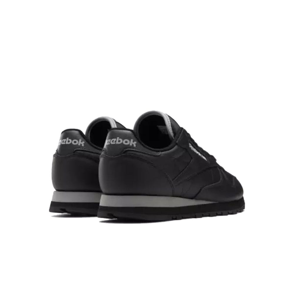Reebok Classic Leather Unisex Shoes In Core Black/Pure Grey 4