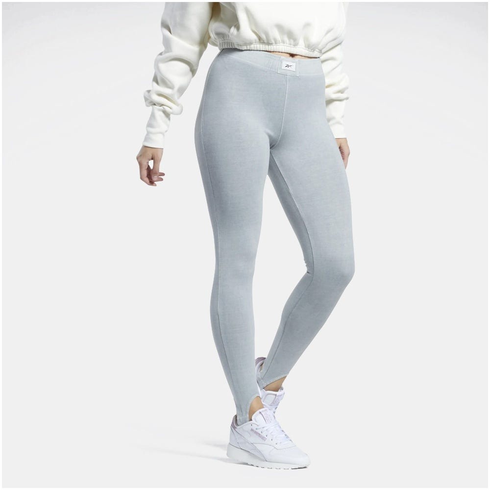 Reebok Classics Natural Dye Stirrup Leggings In Pure Grey 3