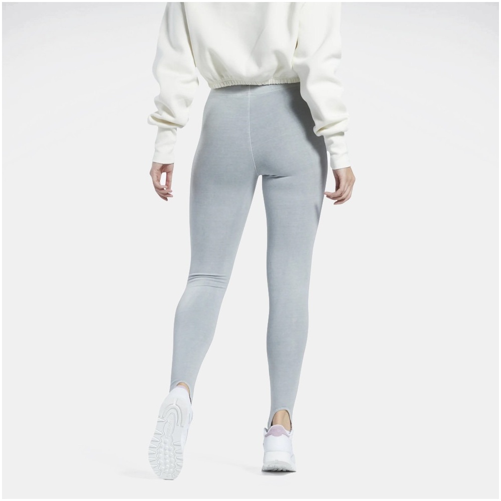Reebok Classics Natural Dye Stirrup Leggings In Pure Grey 3