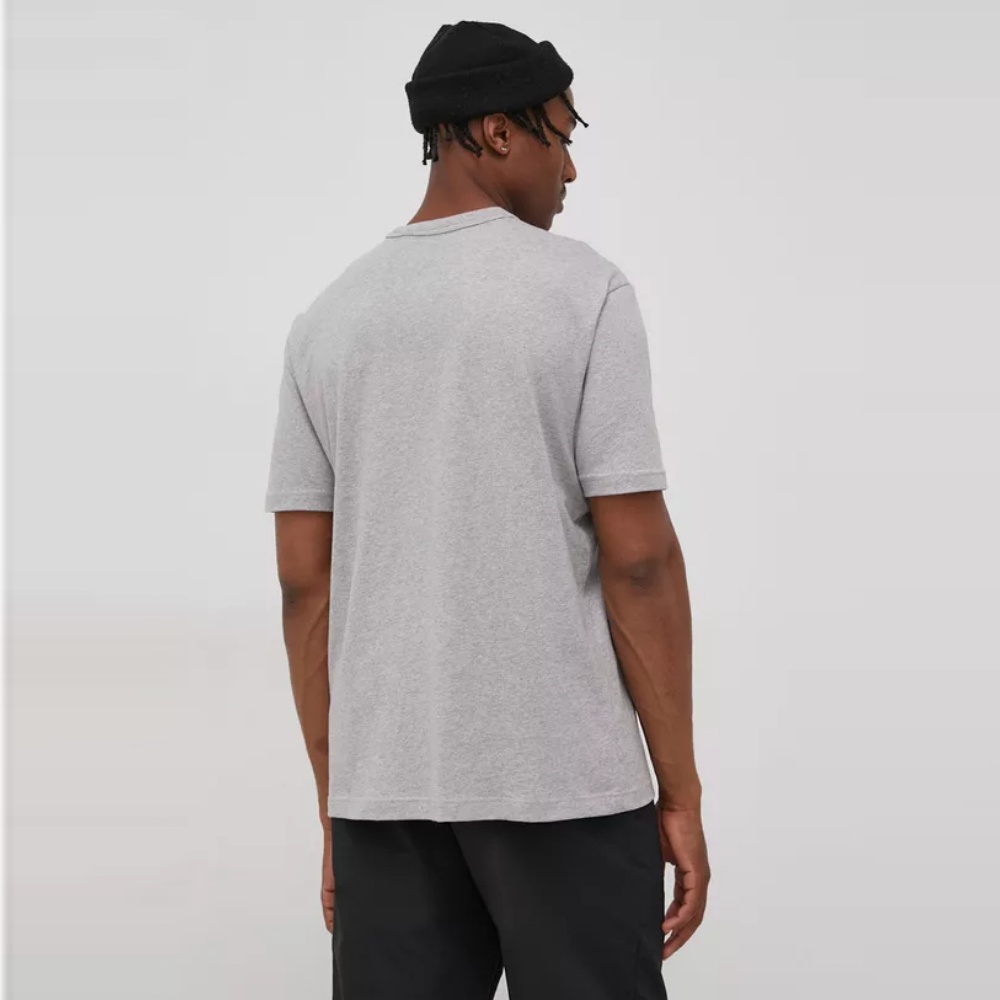 Reebok Iverson Basketball I3 Blue Print Short Sleeve T-Shirt In Medium Grey Heather