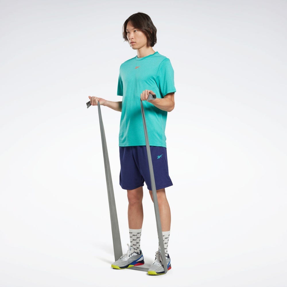 Reebok Workout Ready Melange T-Shirt In Semi Classic Teal