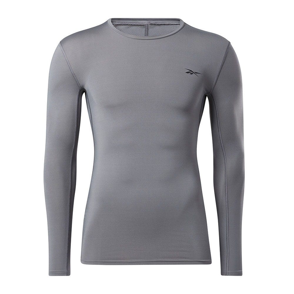 Reebok Workout Ready Compression Long-Sleeve Top Long-Sleeve Top In Cold Grey 6