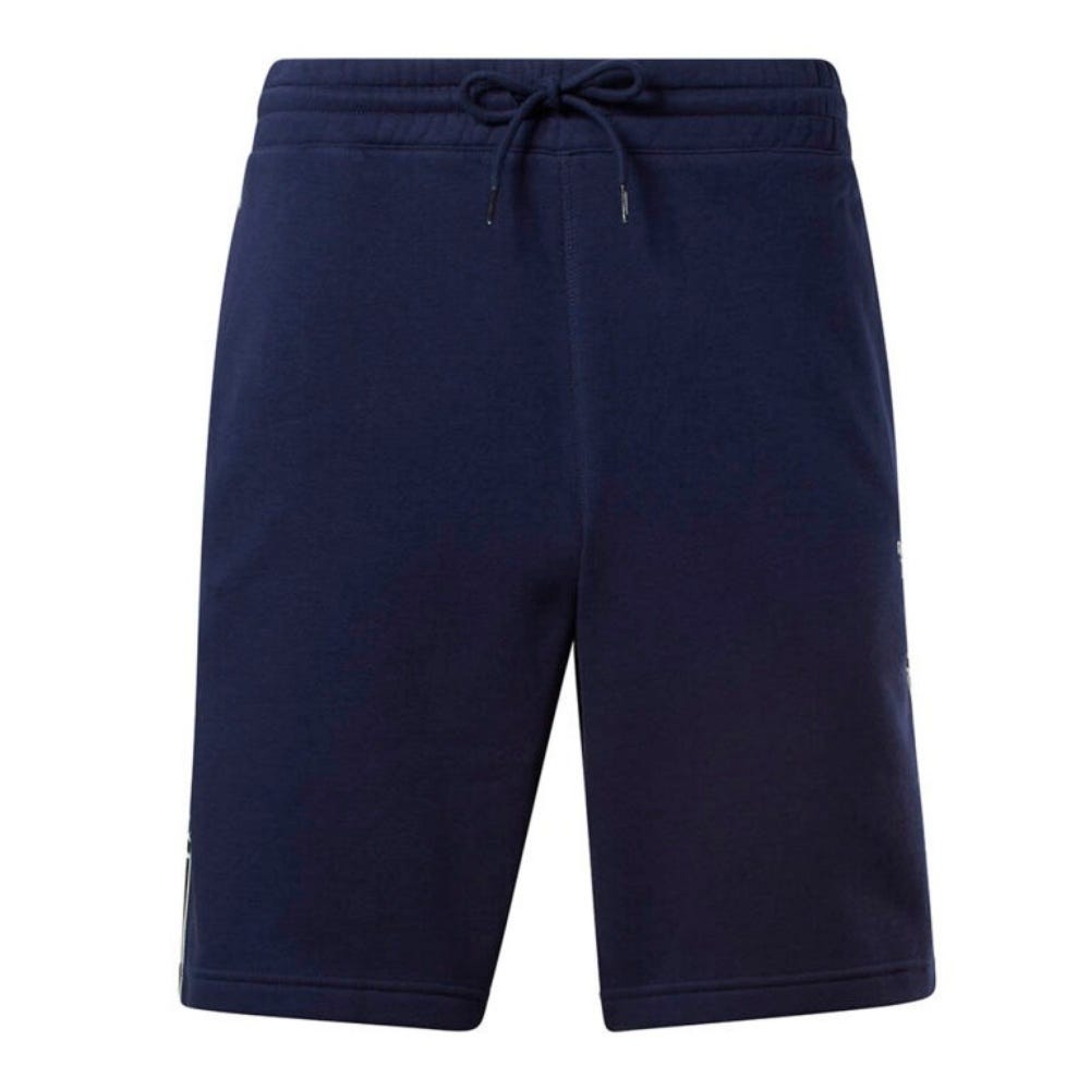 Reebok Identity Tape Shorts In Vector Navy