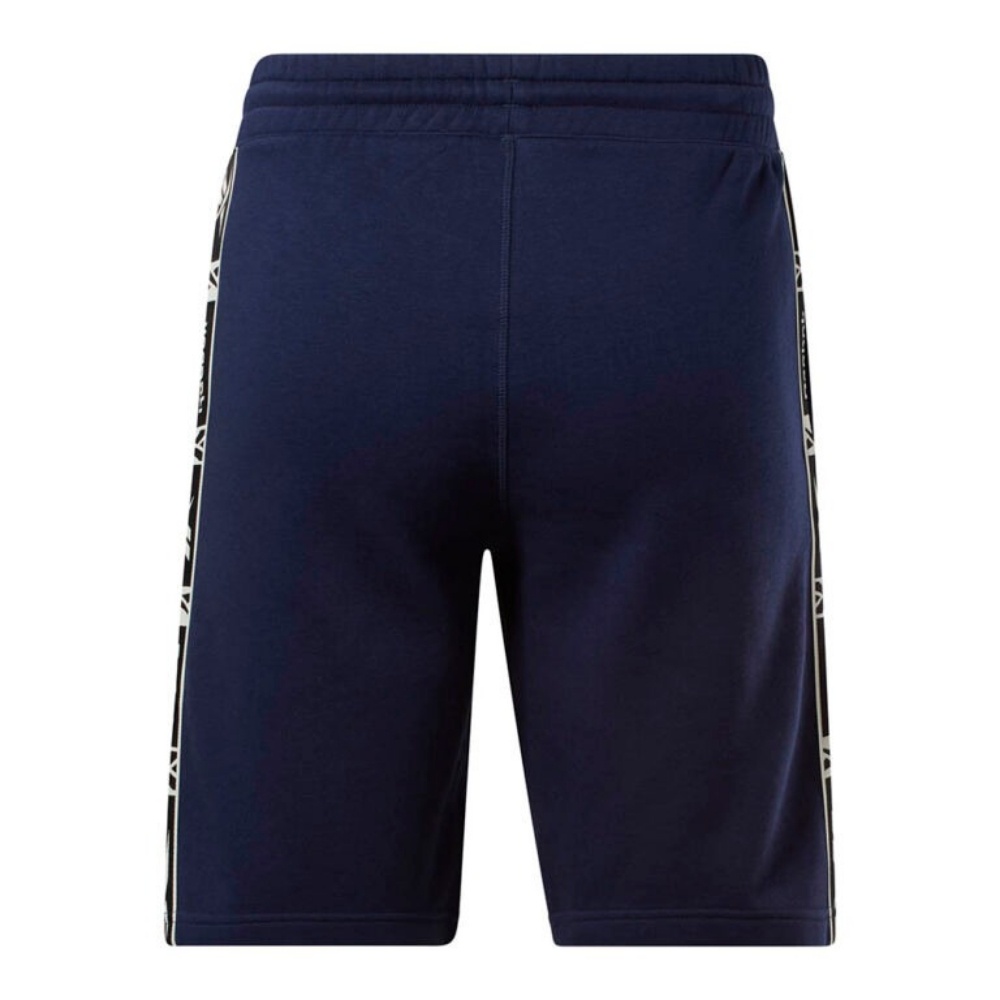 Reebok Identity Tape Shorts In Vector Navy
