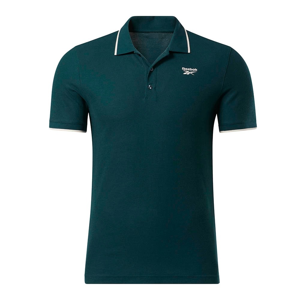 Reebok Training Essentials Polo Shirt In Forest Green