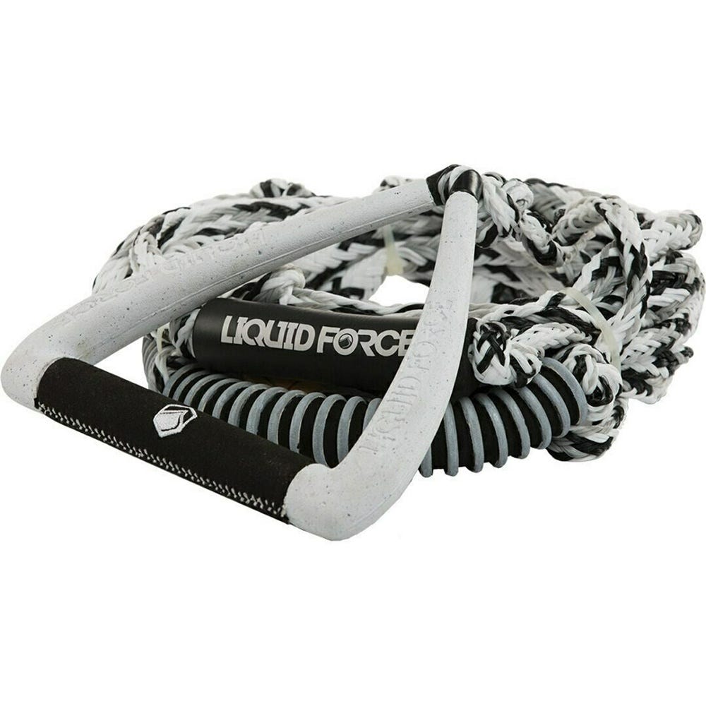 Liquid Force Wakesurf Handle Ultra Suede In White