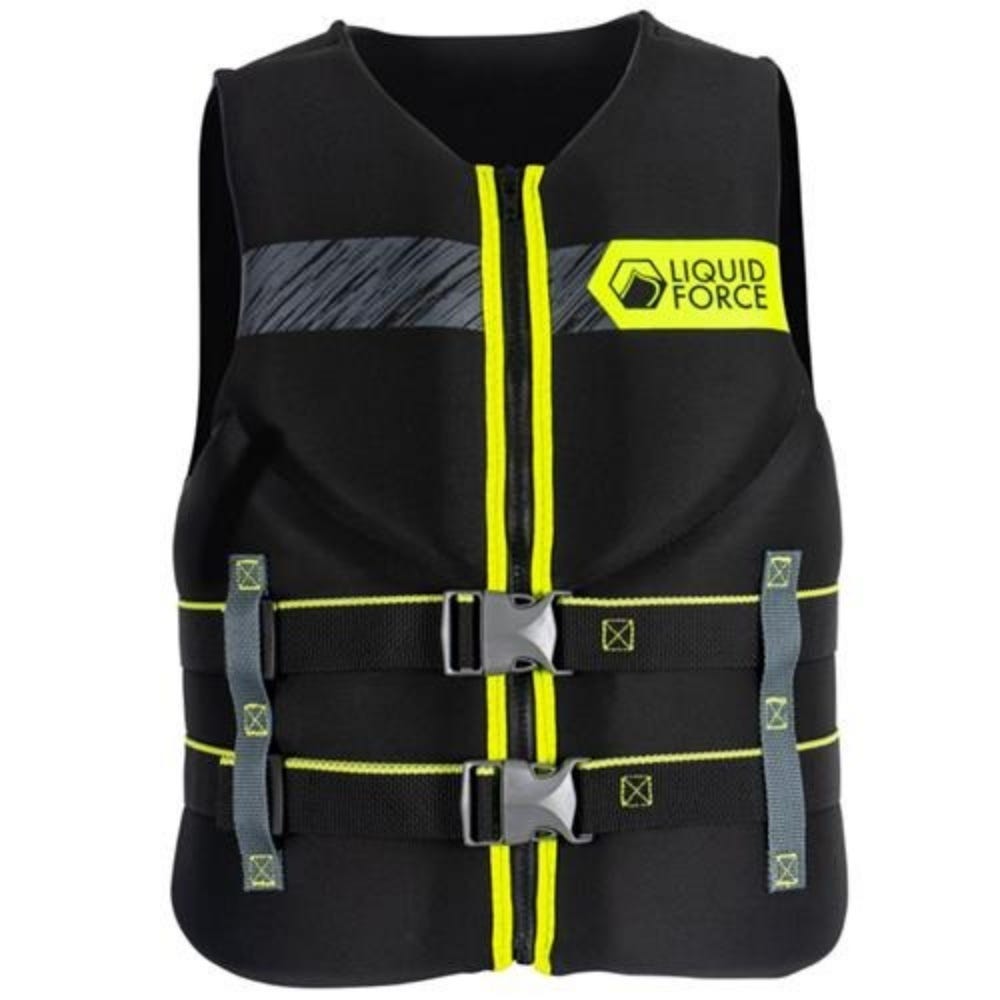 Liquid Force Classic Hinge Cga Large Life Jacket In Black/Green