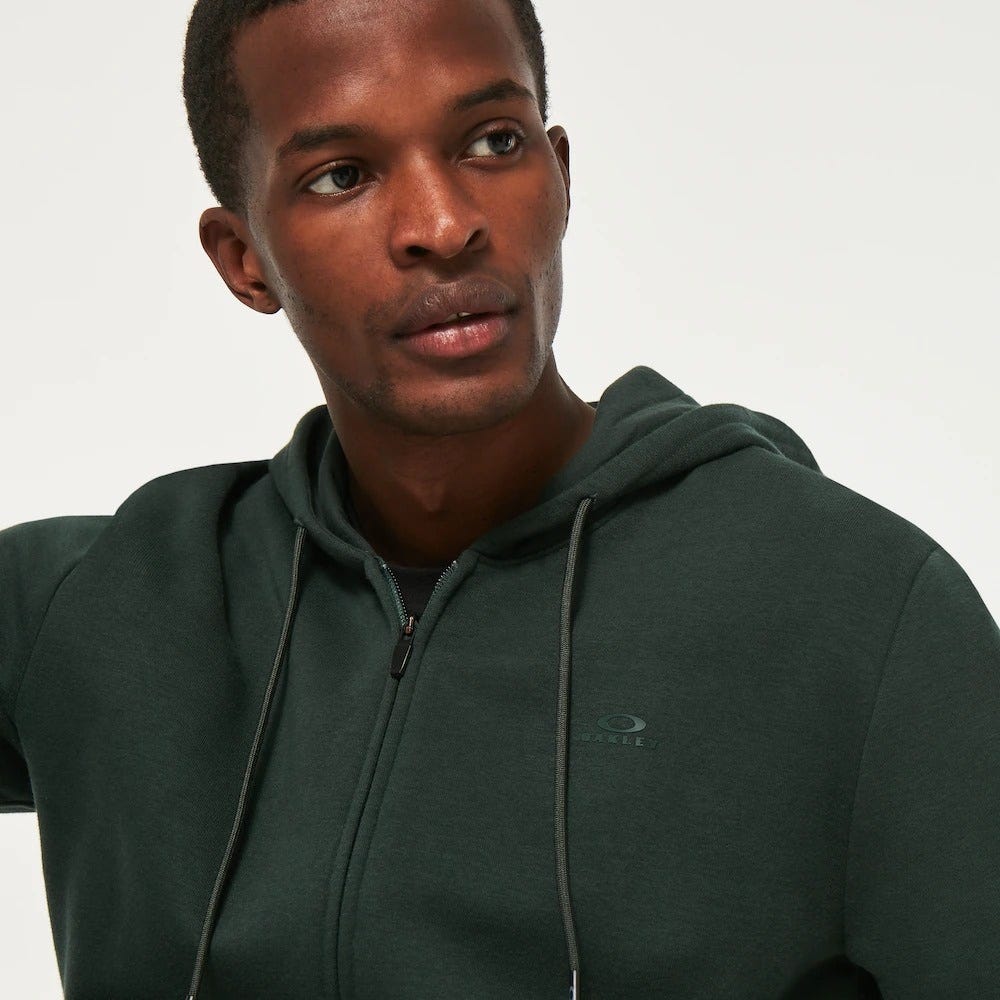 Oakley Relax Full Zip Hoodie In Hunter Green