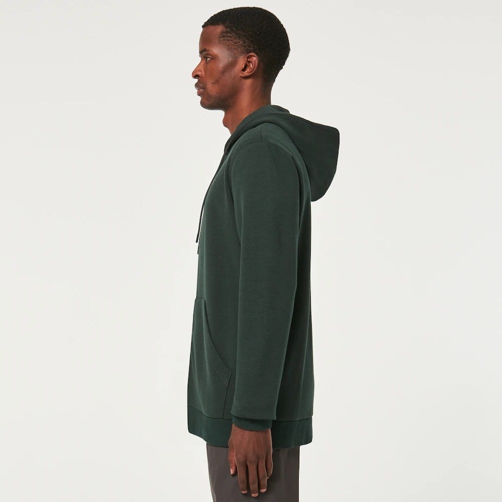 Oakley Relax Full Zip Hoodie In Hunter Green