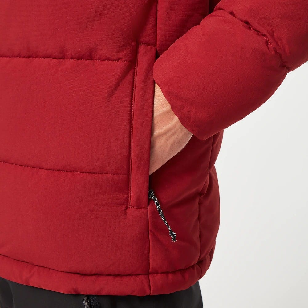 Oakley Tahoe Puffy Rc Jacket In Iron Red