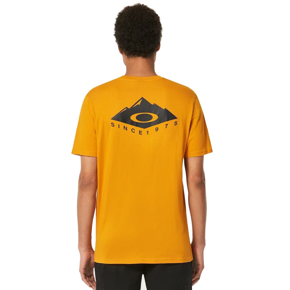 Oakley Peak Ellipse Tee In Amber Yellow