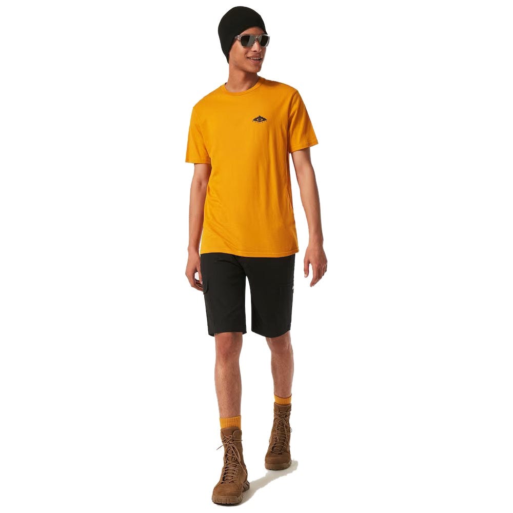 Oakley Peak Ellipse Tee In Amber Yellow