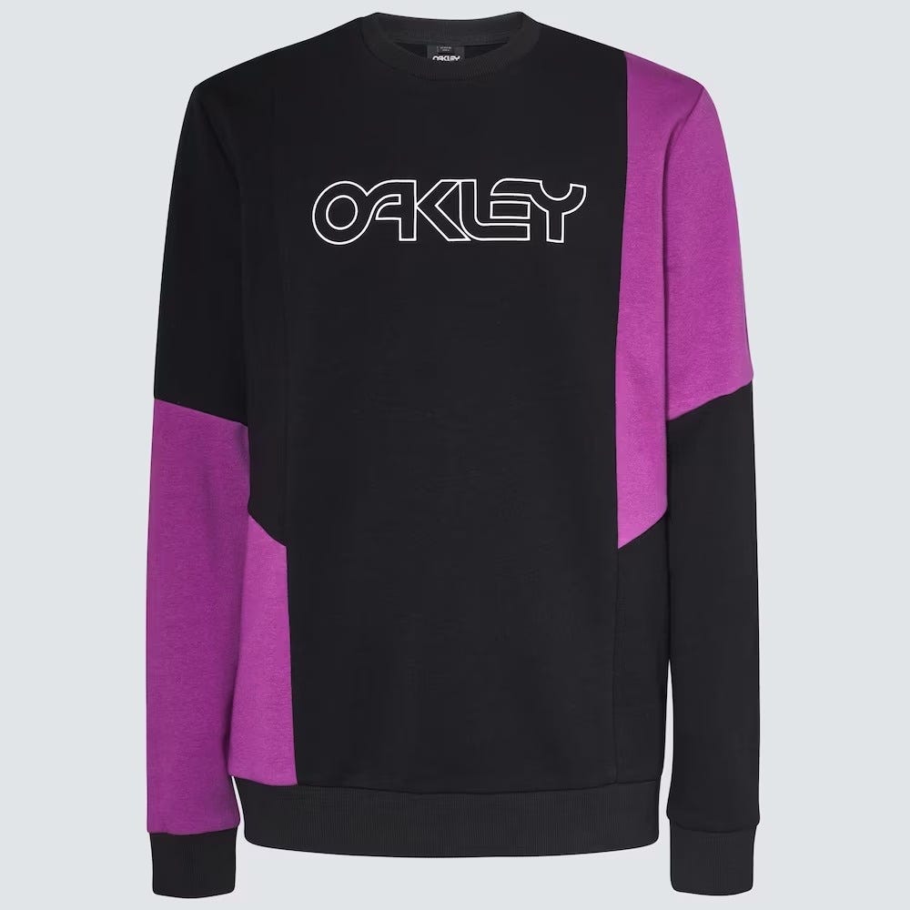 Oakley Throwback Crew Rc Sweatshirt In Blackout