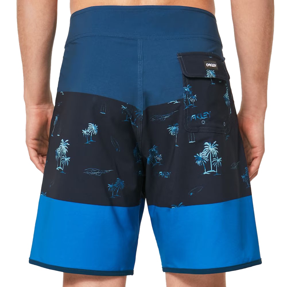 Oakley Tropics St 19"Rc Boardshort In Palms Stripe Blue