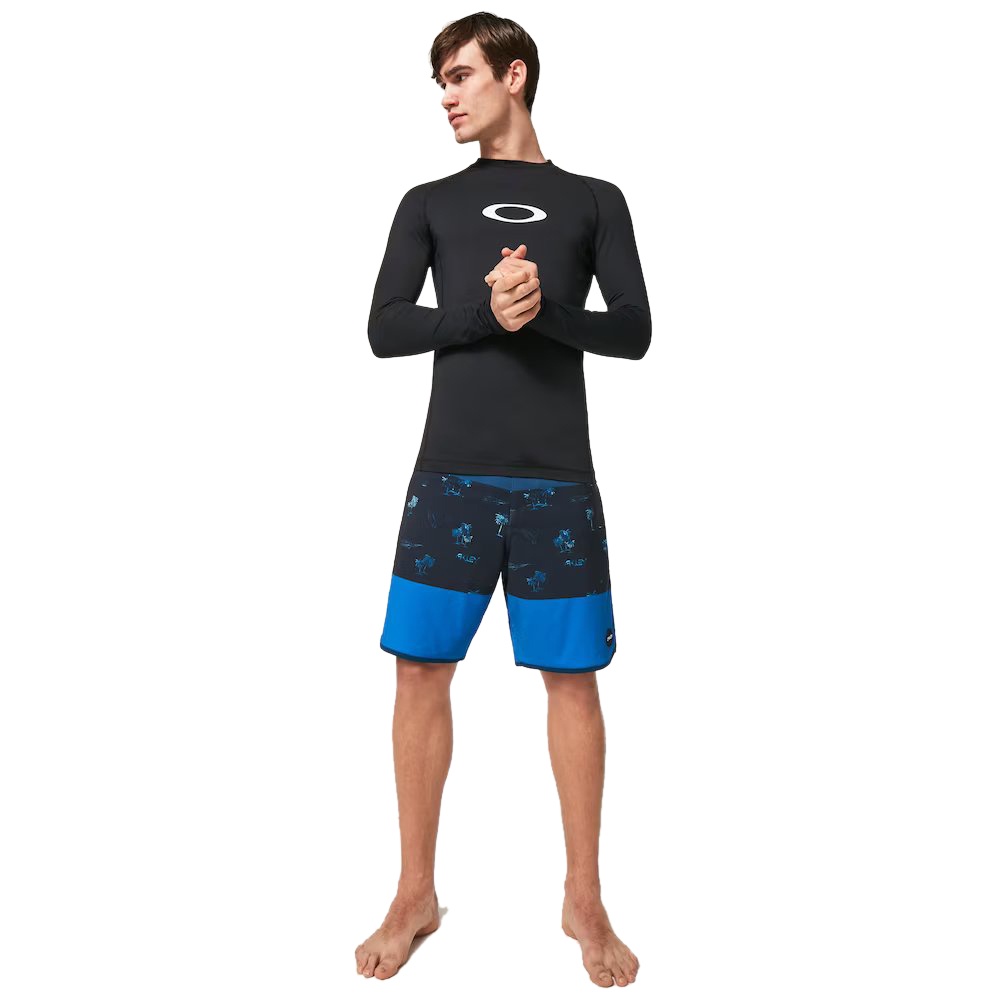 Oakley Tropics St 19"Rc Boardshort In Palms Stripe Blue