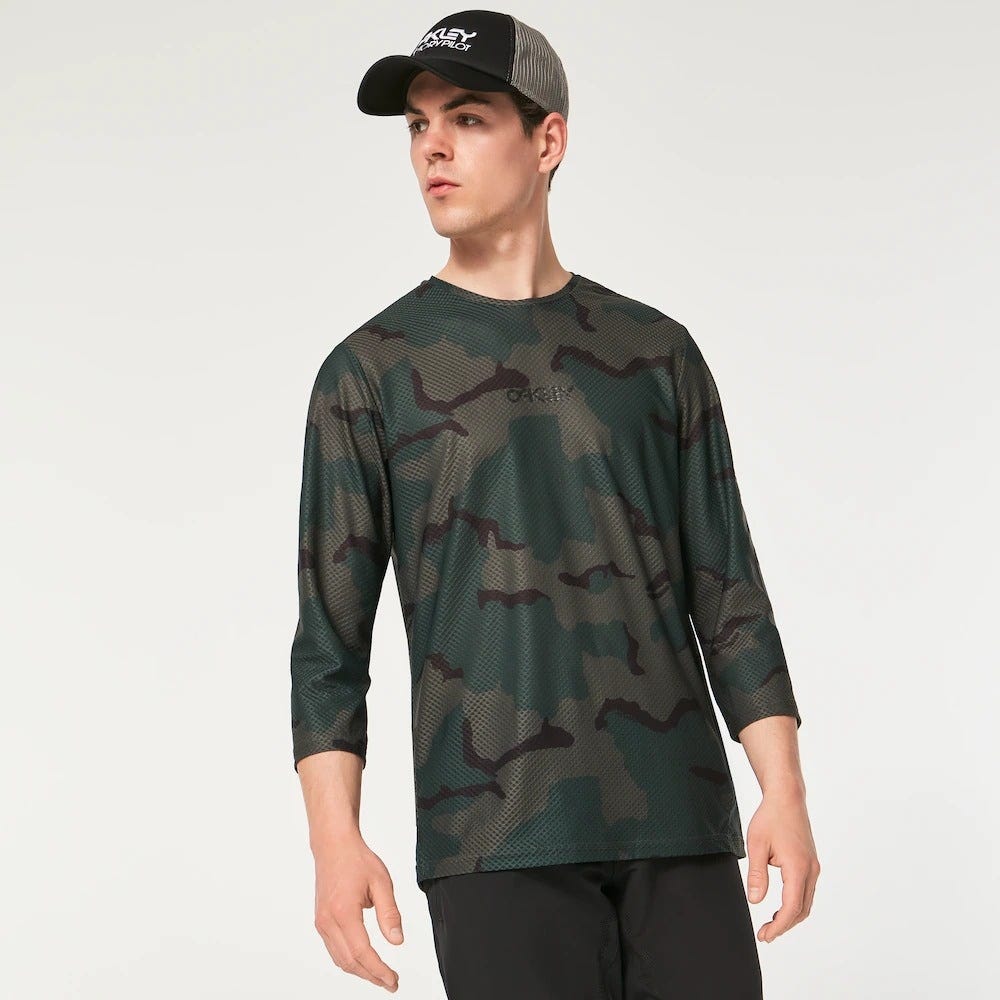 Oakley Ride Free 3/4 Jersey In B1B Camo Hunter