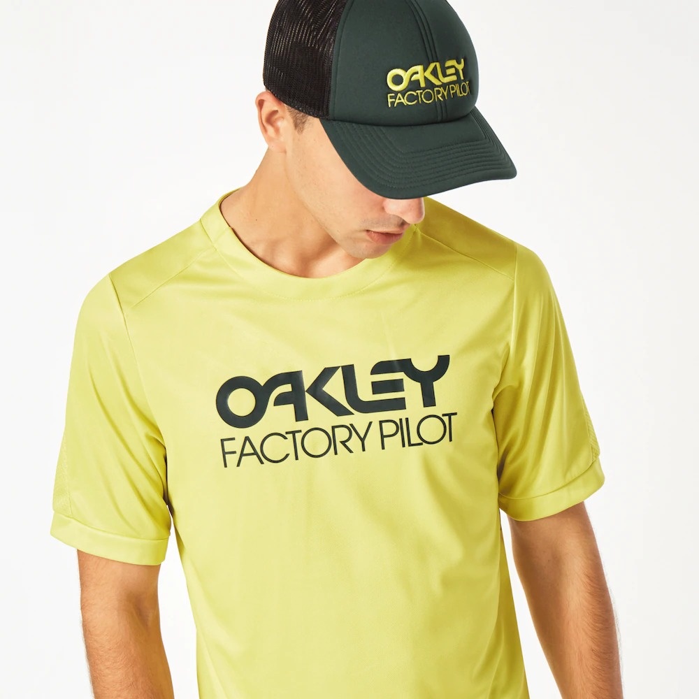 Oakley Factory Pilot Mtb Ss Jersey Ii In Sulpher