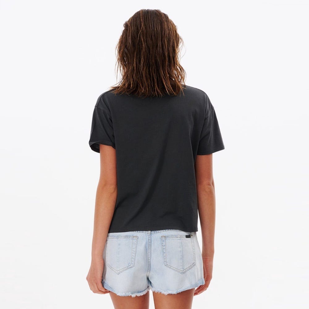 Rip Curl Coral Reef Relaxed Tee In Black