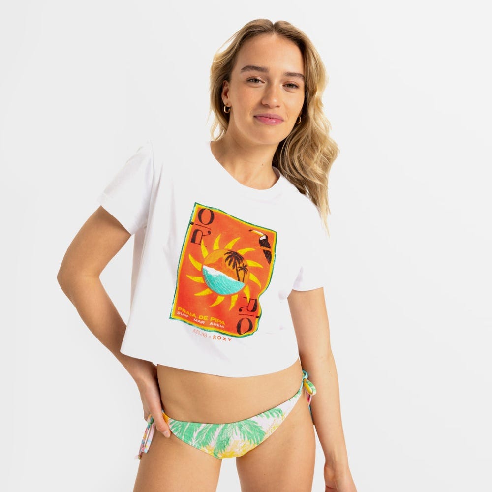 Atlas Ocean Regular Crop T-Shirt  - Women