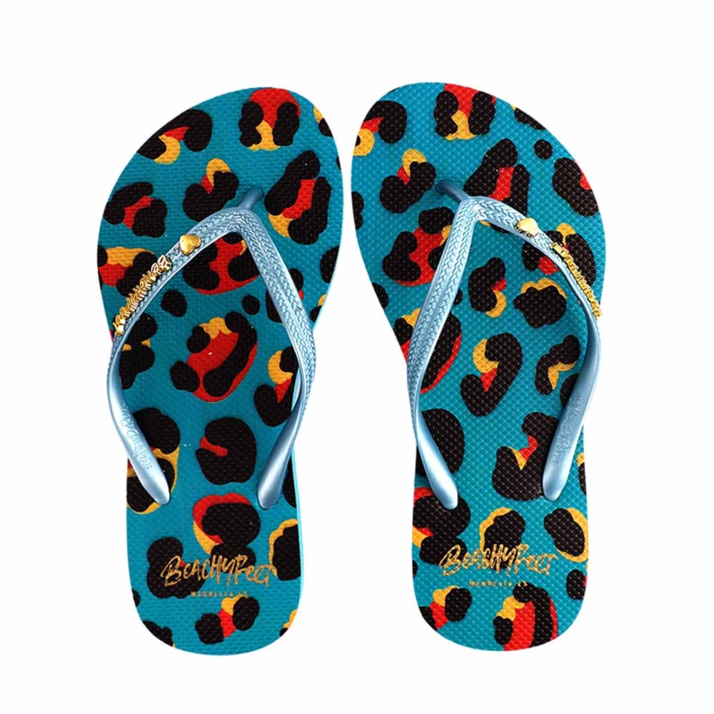 Retro Leopardo Flip Flop - Women