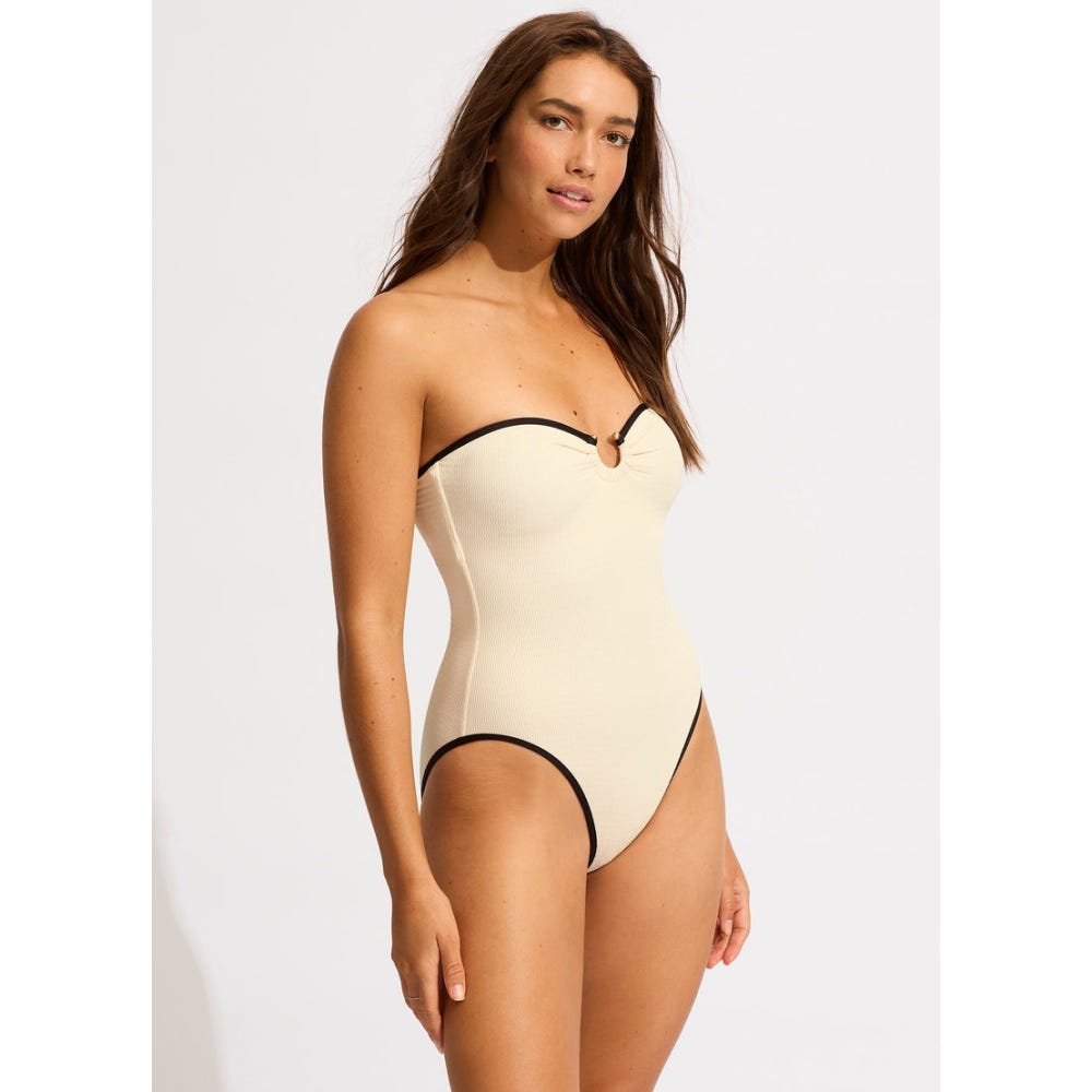 Beach Bound Ring Front Bandeau One Piece - Women
