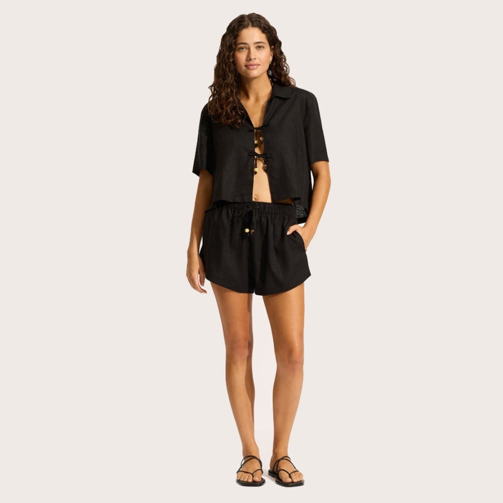 Palermo Tie Front Shirt- Women 