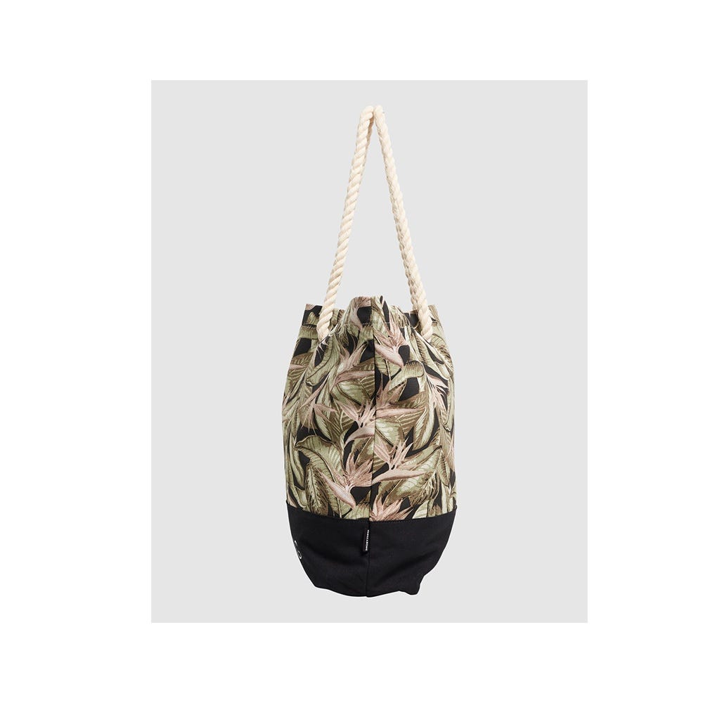 Billabong Hideaway Tote Bag In Off Black