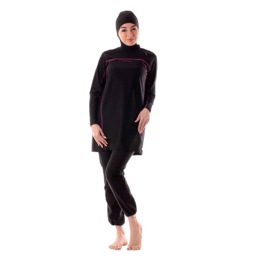 Veilkini Valueline Modest Full Cover Regular Modesty Suit in Black