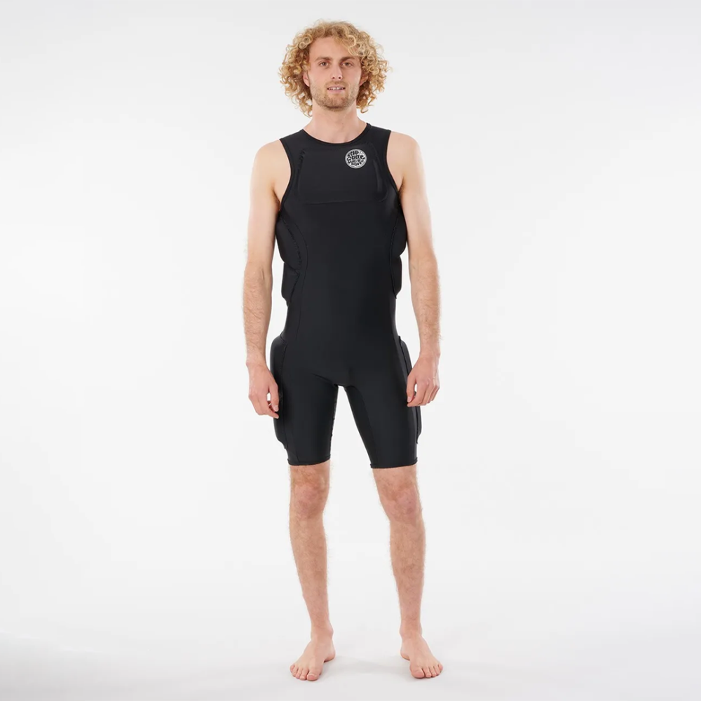 Rip Curl Big Wave Short John Wetsuit in Black