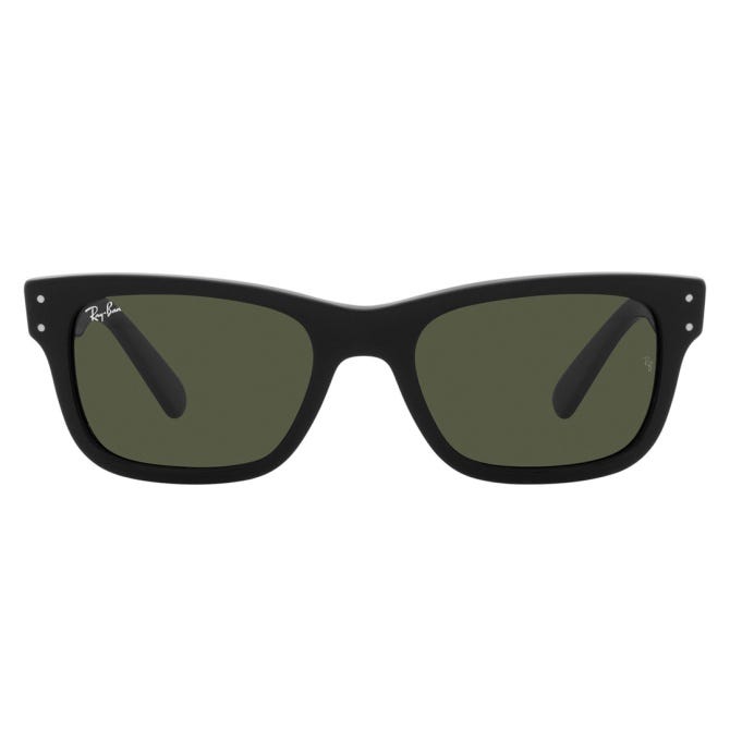 Ray-Ban BURBANK RB2283 901_31 Sunglasses in Black Frame, Green Classic Lenses