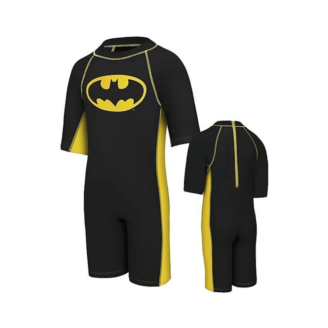 Zoggs Boys Batman All In One Zip Swimming Suit