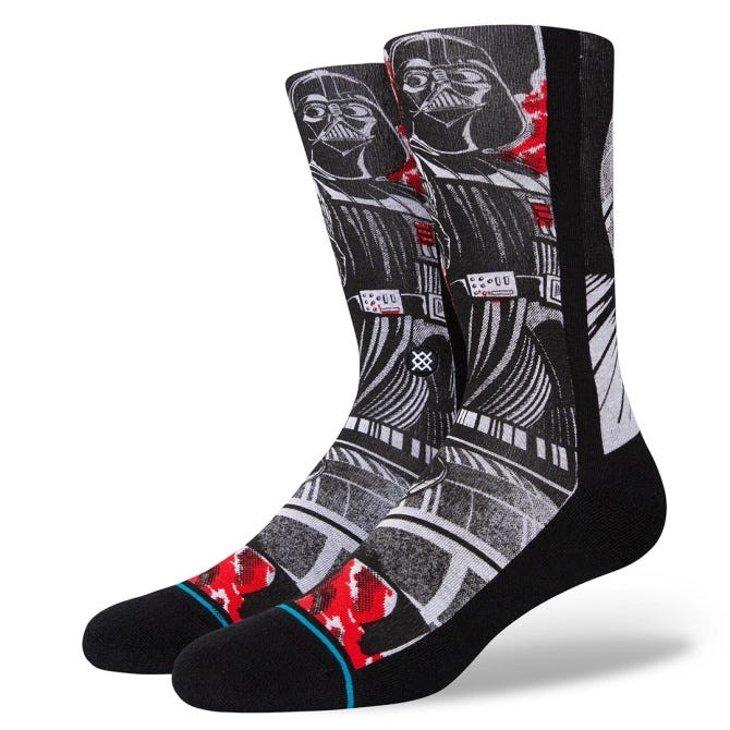 Stance Star Wars Manga Vader Crew Socks in Black