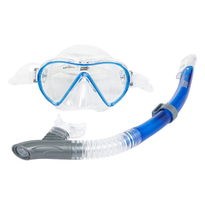 Zoggs Combo Reef Explorer in Blue, Clear Lens