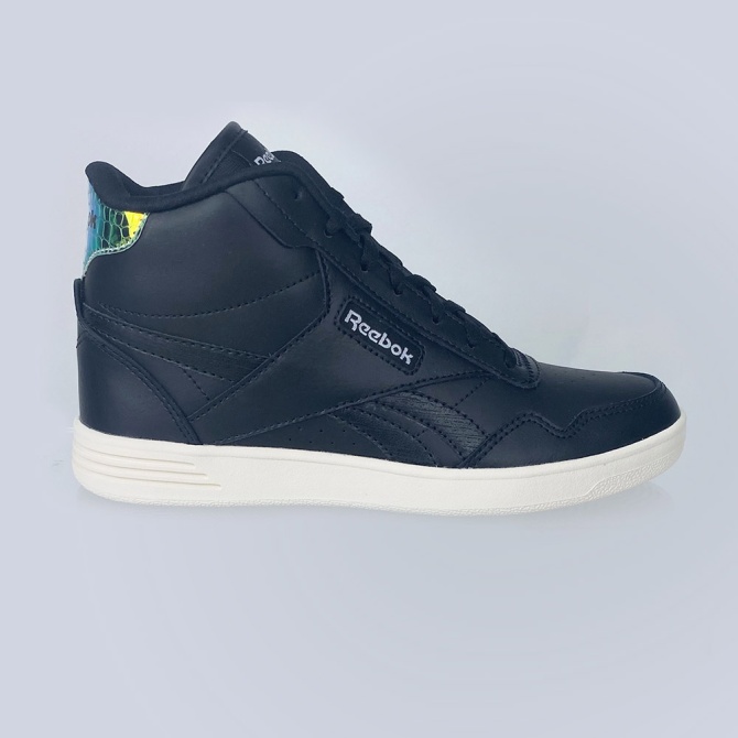 Reebok Club High Top Shoes In Core Black/Ftwr White/Core Black