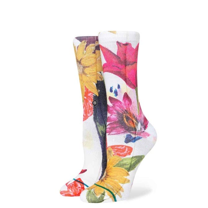 Stance Lucid Crew Sock in Off White