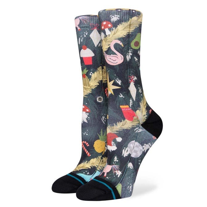 Stance Handle With Care Crew Socks in Black
