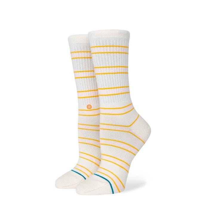 Stance Canny Crew Socks in Off White