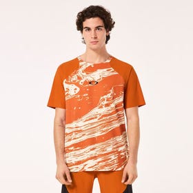 Oakley Seeker Airline Short Sleeve Jersey In Duality Swirl White/Brown