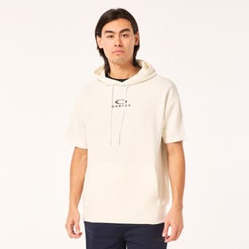 Oakley Enhance Qdevolt Fleece Short Sleeve Hoody 2.0 In Ceramic White