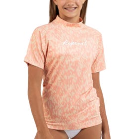 Short Sleeve Script Rashguard - Kids