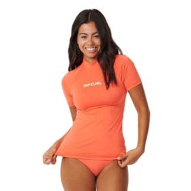 Classic Surf Short Sleeve UV Rash Guard - Women