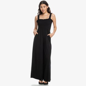 Just Passing By Smocked Jersey Jumpsuit - Women