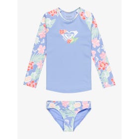Tropical Story Long Sleeves Two-Piece Rashguard Set - Kids
