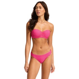 Mesh Effect-Bustier Bandeau - Women