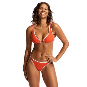 Bound Ring Front Tank Bikini Top - Women