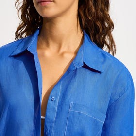 Corfu Contrast Stitch Shirt - Women