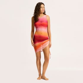 Spectrum Mesh Midi Cover Up - Women