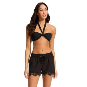 Lulu-Scalloped Boardshort - Women