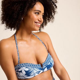 Island Cays Blooms Bandeau Bikini Top - Women