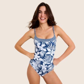 Island Cays Blooms Reversible One-Piece Swimsuit - Women